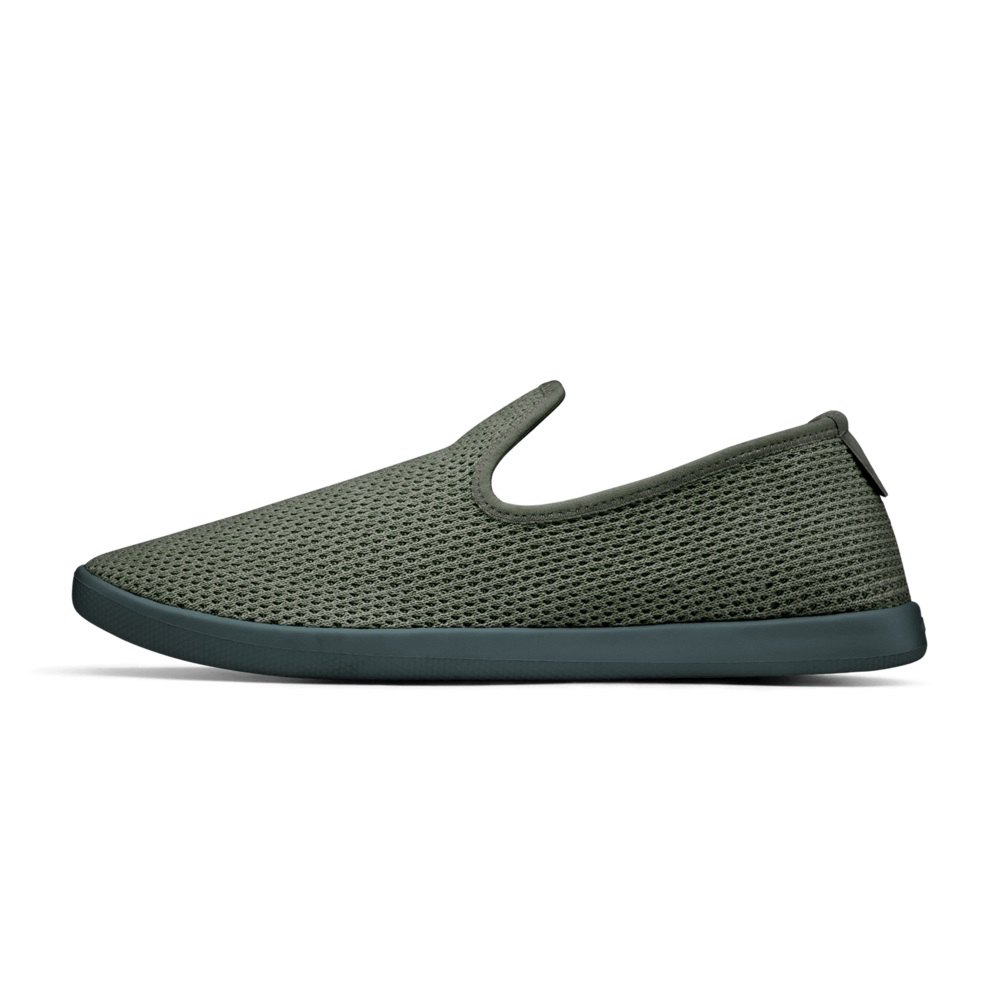 Allbirds Women\'s Slip-Ons Olive - Tree Loungers - 61570ORKE